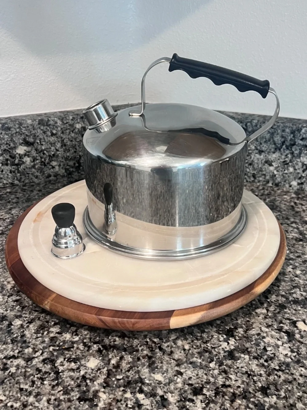 Vintage Lifetime 3-Quart (12-Cup) Whistling Tea Kettle 18-8 Stainless Steel